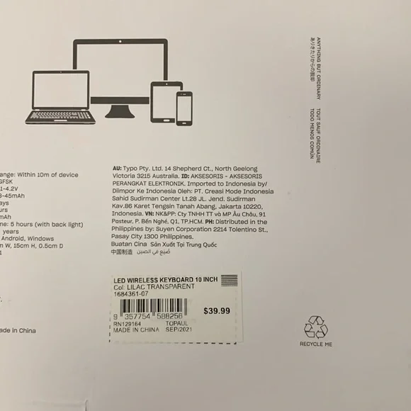 LED WIRELESS KEYBOARD - Picture 5 of 5